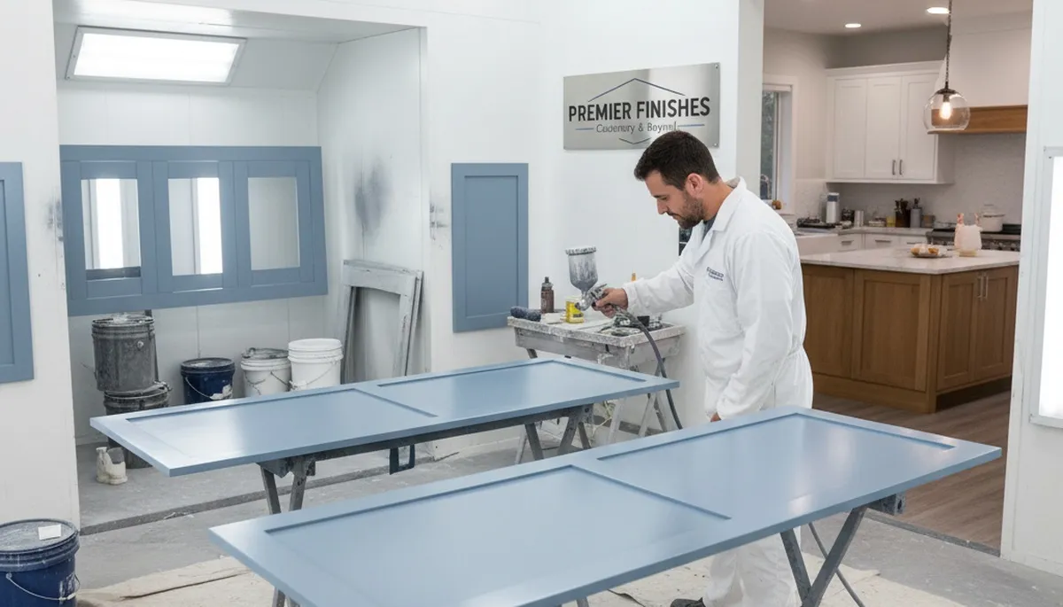 Arlington, TX cabinet painting service by Arlington Paint Pros for durable kitchen finishes