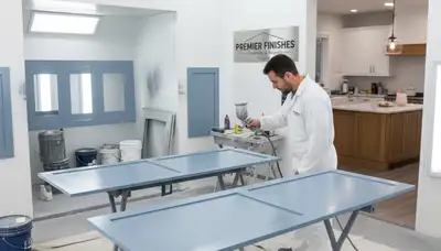 Arlington, TX cabinet painting service by Arlington Paint Pros for durable kitchen finishes