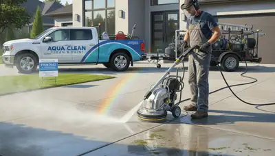 Concrete pressure cleaning in Arlington, TX for driveways, patios, and sidewalks by Arlington Paint Pros