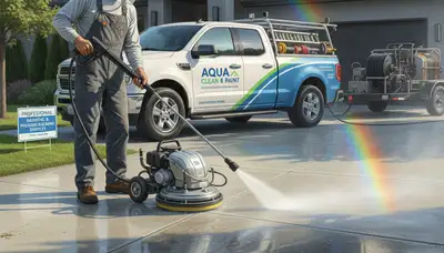 Concrete pressure washing service in Arlington, TX for clean driveways, patios, and sidewalks
