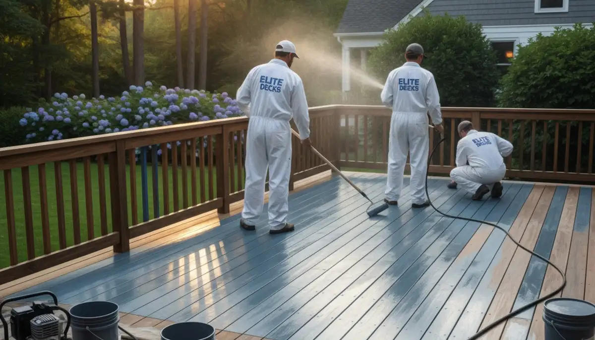 Deck painting service in Arlington, TX for UV protection and curb appeal