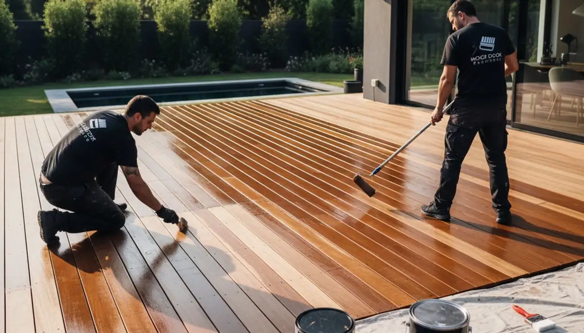 Professional deck staining service in Arlington, TX for wood protection and lasting curb appeal