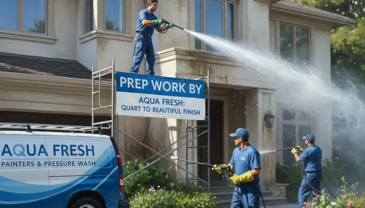 Pressure washing service in Arlington, TX removing dirt and mildew from an exterior surface