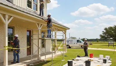 Professional painters in Arlington, TX providing interior and exterior painting services