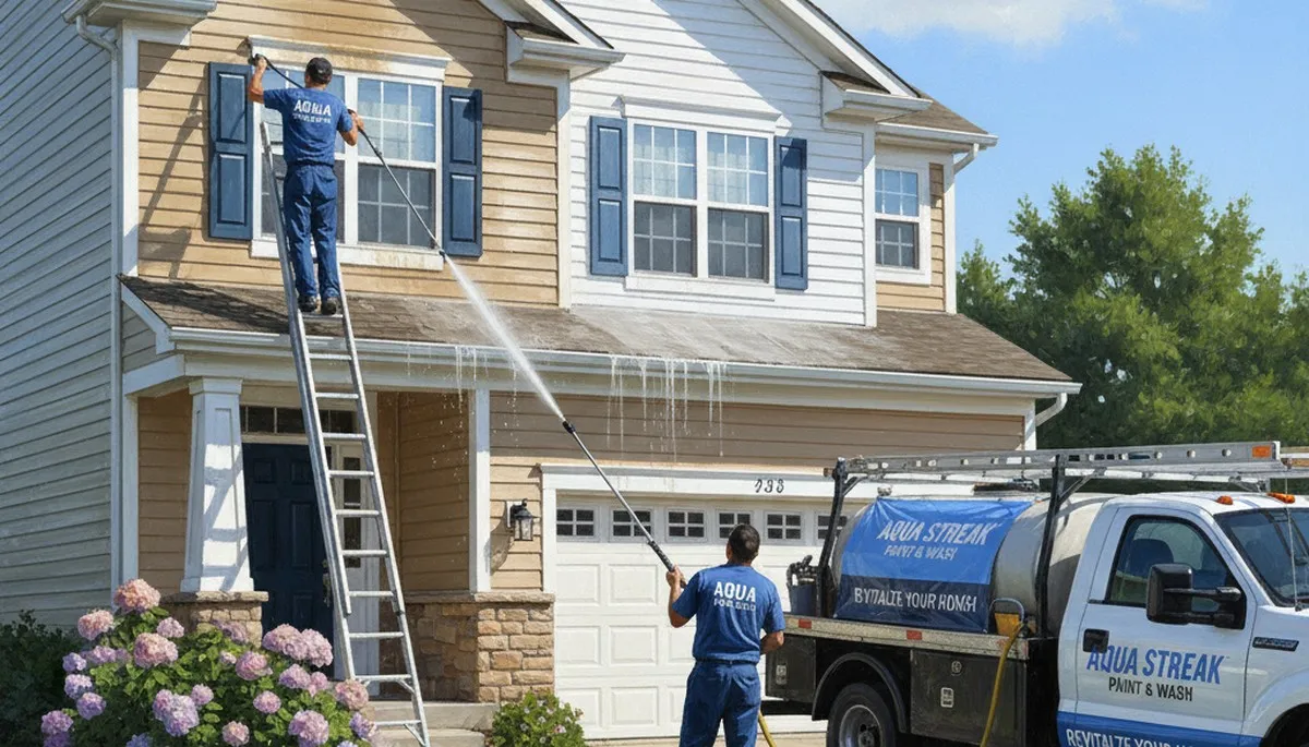 Arlington, TX vinyl siding pressure cleaning by paintersinarlingtontx.com for mold and grime removal